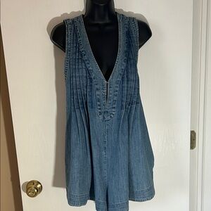 Free People Denim Romper Small